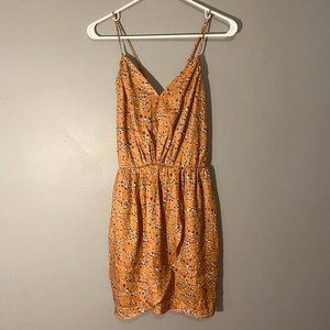 BCBGeneration Gold Print Dress SZ S